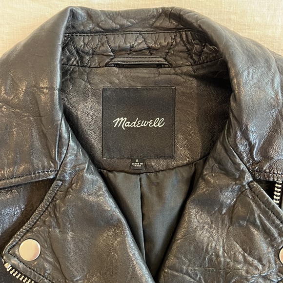 Madewell Washed Leather jacket size small - Picture 2 of 4